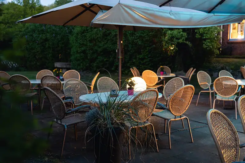 Terrasse am Abend